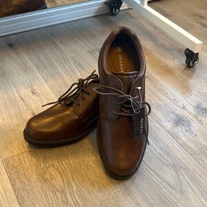 George Men's Dark Brown Oxfords NWT